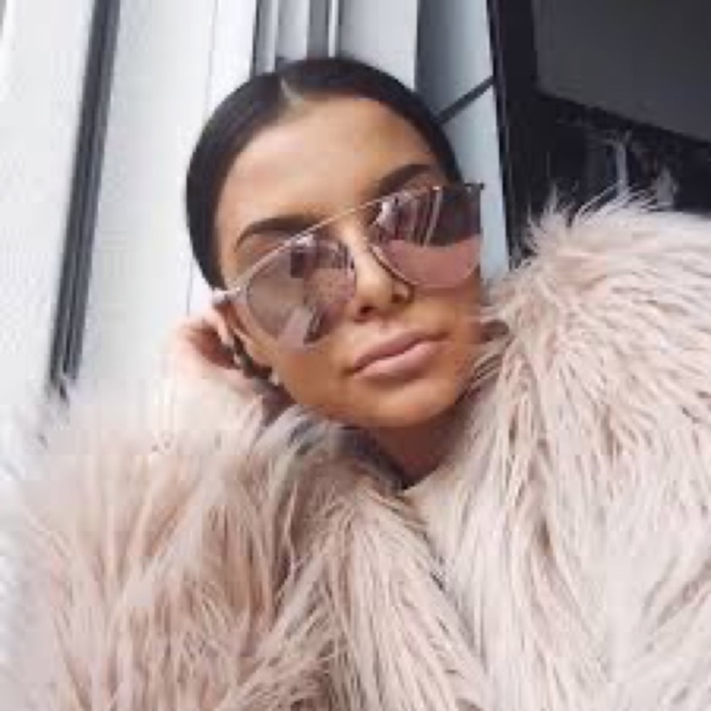 NIB Dior Reflected Sunglasses White Gold RARE Avaitor Brow Bar So Real Kylie